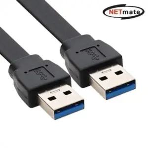 FLAT USB3.0 AM 블랙 2m 케이블