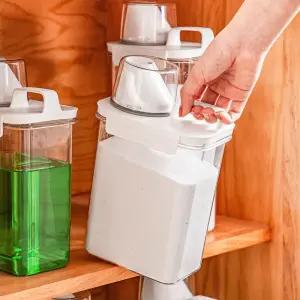 세척 분말 보관 용기 다용도 세제통 수납 리필용기 리필용기 가루세제보관