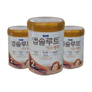 매일유업 앱솔루트 명작 분유 2단계 800g, 3캔