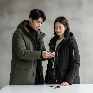 (타입 대형 블랙 10p)셀프 수선용 다목적 지퍼 가방 코트 걸이 악세사리 10개입