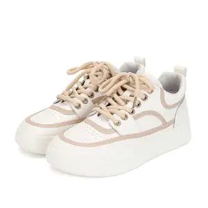 바바라슈즈 최초가 198,000 세븐플로어 소가죽 컬러 배색 여성스니커즈 2.5cm_SFG162.