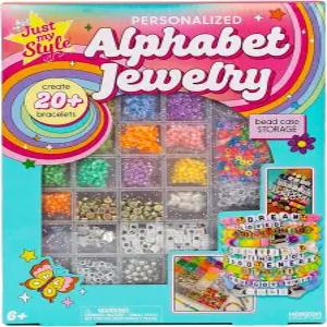 저스트 마이 스타일 맞춤형 알파벳 주얼리 15개 이상의 액세서리 제작 제작을 위한 구슬이 있는 팔찌 키트