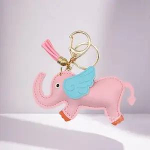 [하프클럽/]핑크 코끼리 열쇠고리 가방 장식용 키홀더 작은 인형 키링