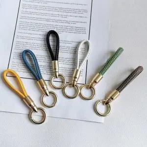 [하프클럽/]가죽 키홀더 고리 클래식 키링 가방 장식용 핸드폰