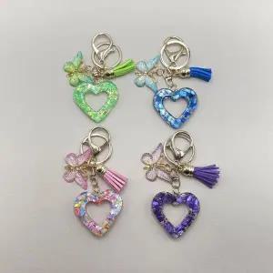 [하프클럽/]나비 도트하트 키링 가방 장식 고리 키홀더 소품 꾸미기