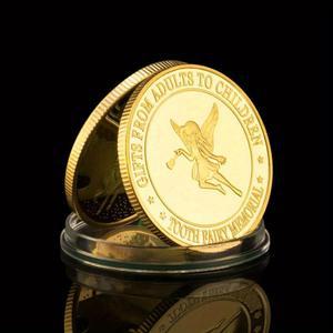 골든 실버 도금 기념품 동전 이빨 요정 기념 성인부터 소장 선물