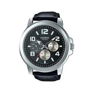 [신세계라이브쇼핑]카시오 MTP-X300L-1A 빅사이즈 아날로그 남성 가죽 시계 드레스 워치