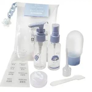 ( )만물 여행용 컴팩트 화장품 소분 용기 4종 파우치