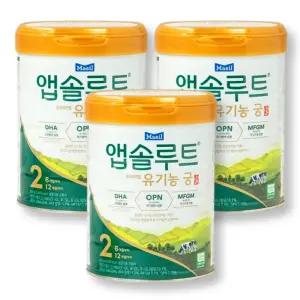 앱솔루트 유기농궁 분유 2단계 800g, 3개