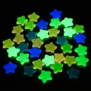 [셀러에이드]샤이닝 별 야광자갈 100p세트(컬러믹스) 수조 어항돌