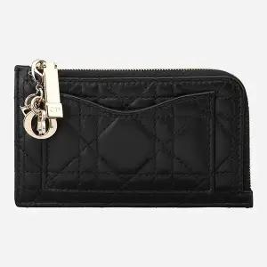 6S S0965ONMJ 900 레이디  컴팩트 지퍼 카드 지갑 블랙