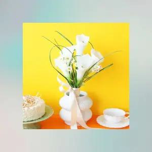 축하파티 카라 부케 촬영소품 웨딩 조화 꽃다발 인테리어 장식