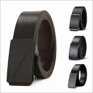 [골드스마일]남성 자동 인조가죽 심플 벨트 허리띠 정장 캐주얼