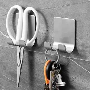 ( )스텐 면도기 걸이 접착후크 다용도거치대 유리부착면도기거치대 면도기거치대