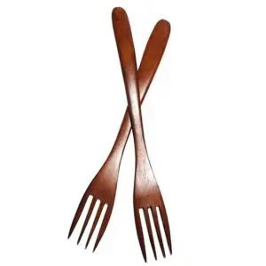 유아 세트 포크 중 어린이 아동 2P 대추목 식기 유아포크세트