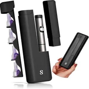 스트로베리 코 인슐린 쿨러 여행 케이스 - 내장 샤프 디스펜서 및 온도 조절 정리함 오젬픽 펜 바늘용 TSA