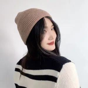 플레이즈 니트 비니 브라운 니트모자 비니모자 패션비