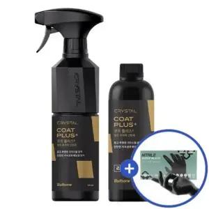 [내일도착]불스원 크리스탈 코트 플러스 500ml+400ml(리필) 세트(+세차 전용 니트릴 장갑 10매)
