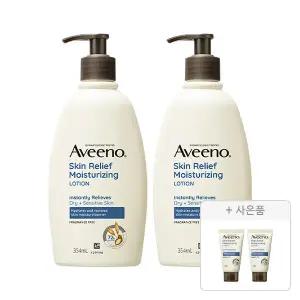 아비노 스킨릴리프 바디로션 354ml, 2개+증정(스킨릴리프 바디로션 30g, 2개)