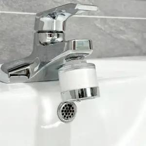 X100 세면대필터 수전 녹물제거 수도꼭지 가정용 여행용 필터 총12개 리필 1년 세트