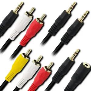 넥시 AUX케이블 오디오 AUX TO RCA 스피커 잭 3.5mm 스테레오 케이블