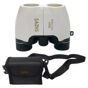 [사츠] 망원경 8X21 화이트+전용 가방 오페라글라스 콘서트 뮤지컬 쌍안경 고배율 공연 관람 소형