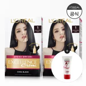 [2개]엑셀랑스 크림 염색약 11종 택 (증)토탈헤어팩 50ml