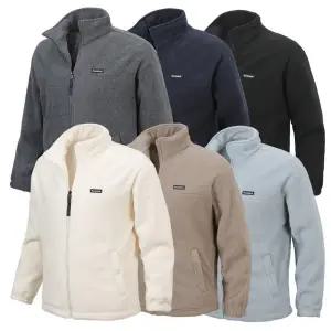 남자 보아털 후리스집업 후드자켓 남성 기모 뽀글이 양털 플리스 자켓 점퍼 남여공용 w026