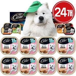 강아지 시저 캔 11세이상 닭고기 1박스(24개)