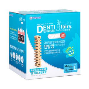 덴티페어리 디스펜서 L 대형견용 32개입 낱개포장 584g 포켄스 강아지 덴탈껌