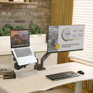 [카멜마운트]듀얼 벽면 밀착형 모니터 모니터암 거치대 DMADSS