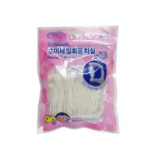 콤파스 초미세 일회용 치실 100개입 500D 얇은 치실