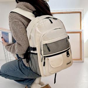 신학기 책가방 고등 학생 캐주얼 캔버스 솔라백팩