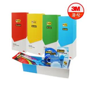 [3M] 포스트잇 컬러팩 기프트세트( 레드 /옐로우/블루 택1)
