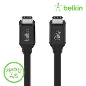 [벨킨] USB 4 C타입 PD 100W 40Gbps 초고속 케이블 INZ001bt0.8M 아이폰 15 프로 호환