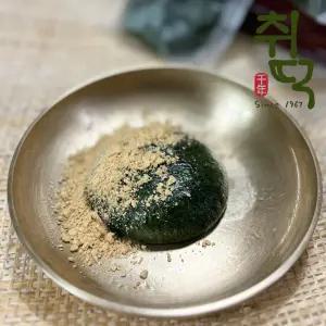 강원도 정선수리취떡 아침식사대용 영양찰떡 건강간식 특산품 수리취인절미 찹쌀떡 750g