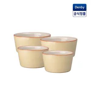 [롯데백화점]덴비 헤리티지 스트레이트 밥 국 공기 세트 4P