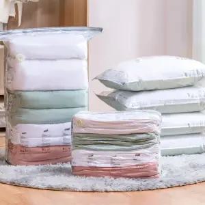 이불 압축팩 겨울옷 패딩 의류 보관 파우치 캐리어 여행 정리 비닐 압축 소형 중형 대형