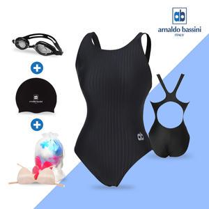 여자 실내 수영장 원피스 수영복 세트 아쿠아로빅 강습용 AGSU1710