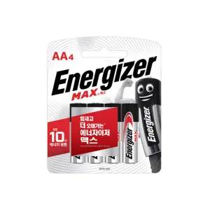 에너자이저 건전지 알카라인 맥스 AA 4입