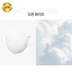 참존 톤업핏 블랙라벨 라이트 KF94 마스크 중형 대형 오픈 화이트 50매