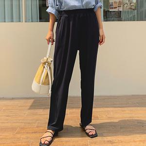 편안한핏 아이스 쿨스판 배기 와이드 여름 밴딩바지  팬츠