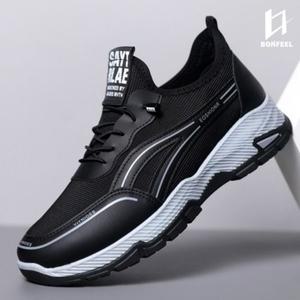 [본필] 남성 인조가죽 메쉬 캐주얼 스니커즈 러닝화 운동화 BR186