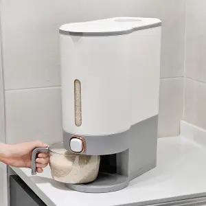 리드홈 식약청검사필 원터치 밀폐 잡곡 쌀보관통 쌀통 10kg