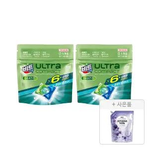 비트캡슐 울트라 콤팩트 실내건조 애플블로썸 40입, 2개+증정(포린스 아로마실크 바이올렛 2.1L, 1개)