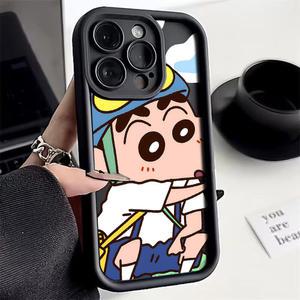 핸드폰케이스 휴대폰 케이스 핸드 스트랩 포함 소프트 실리콘 TPU 커버 S24 S23 S22 S21 S20 FE 플러스 울트라 5G C 크레용 S 신찬