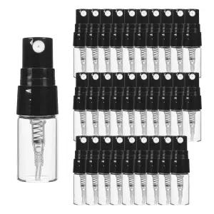 향수용기 블랙 투명 스프레이 공병 2ml 30개 플라스틱뚜껑