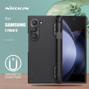 Nillkin 삼성호환 갤럭시 Z 폴드 6 5G 용 케이스, 슈퍼 프로스트 S 펜꽂이 지문 방지 매트 커버