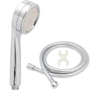 제일바스 샤워기 헤드  물때방지 PVC 호스 1.5m 1세트 실버