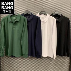 뱅뱅 HC04 봄가을남성카라 긴팔 면 티셔츠 남성 간절기 쿨필링 베이직 카라 긴팔 티셔